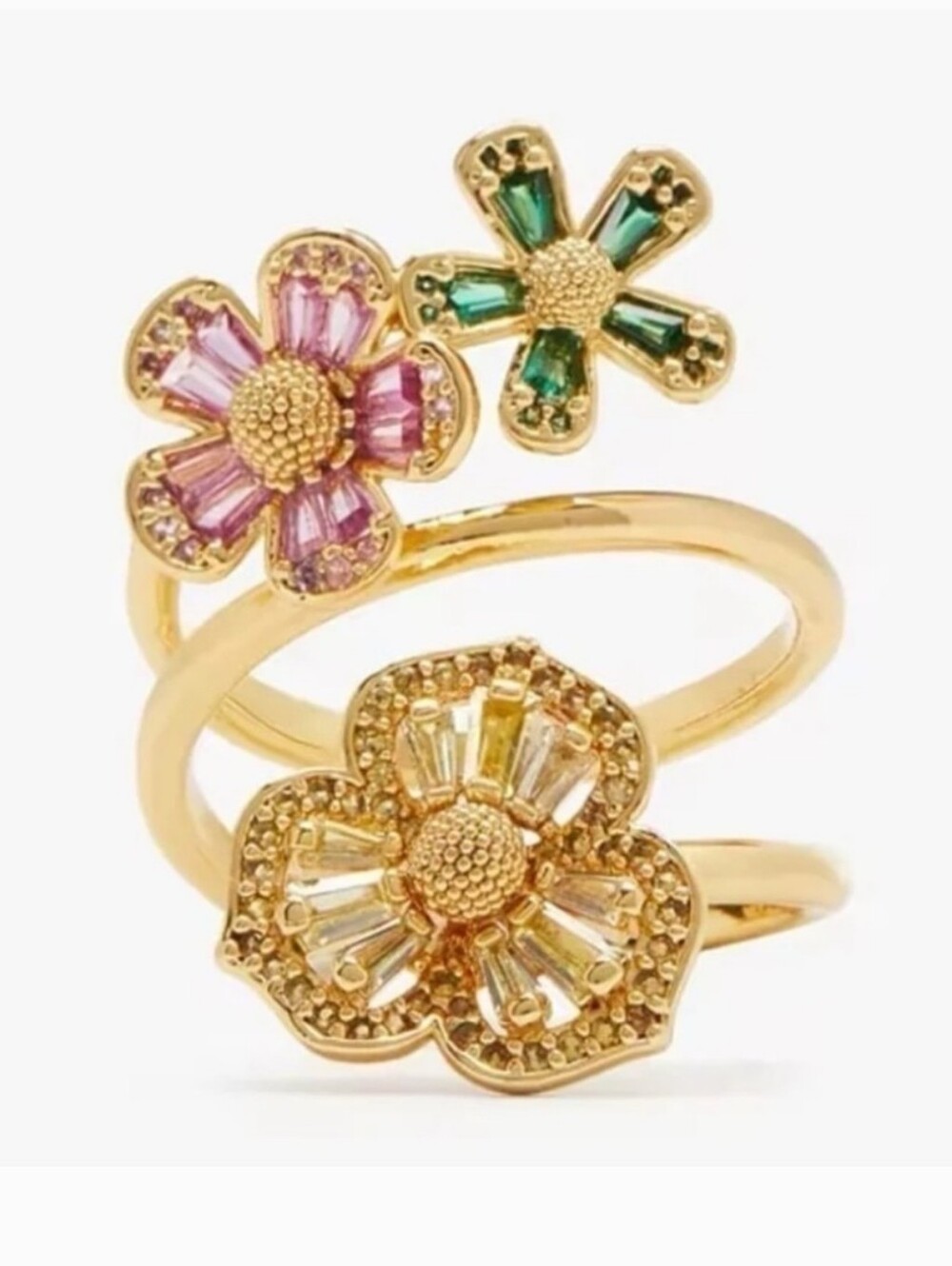 Kate Spade New York Fleurette Wrap Ring Size 6 New $128